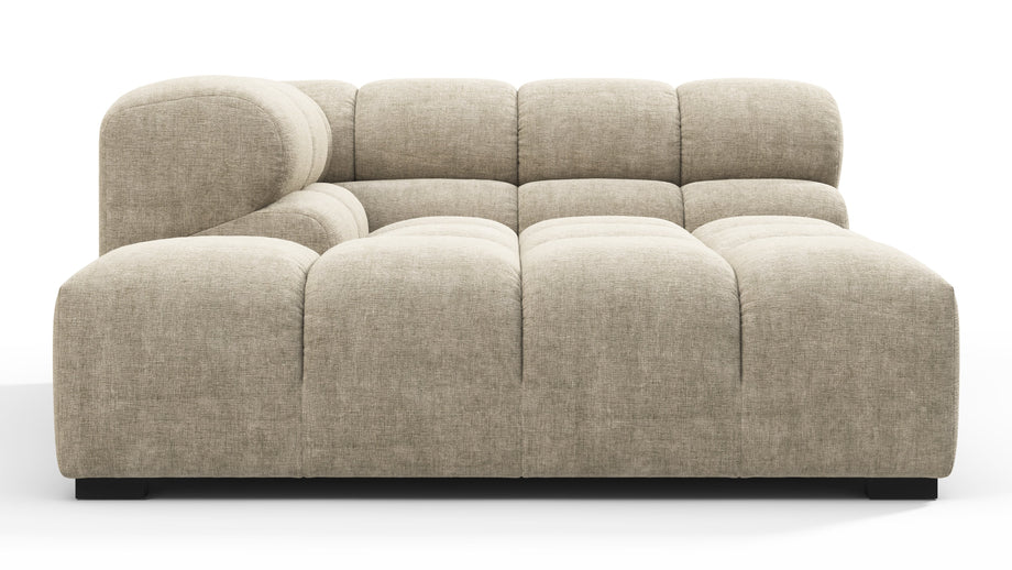 TuftyBeige Gray Chenille