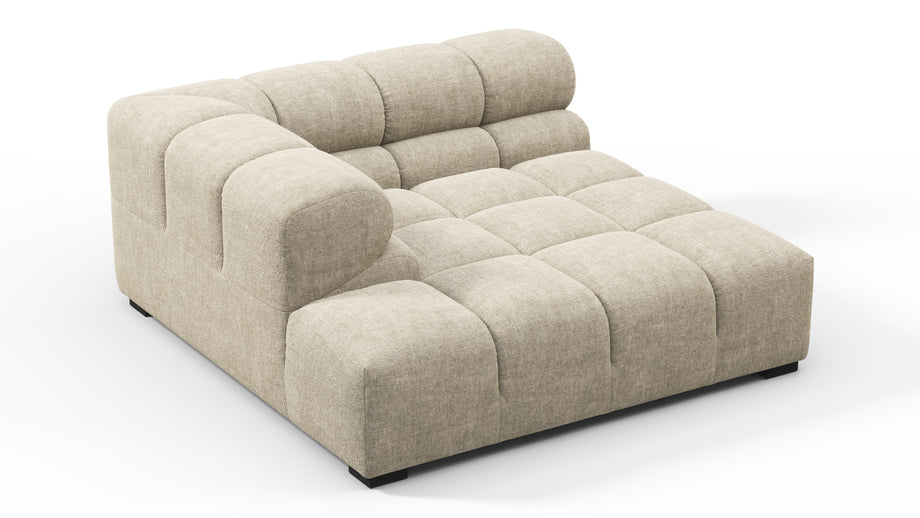 TuftyBeige Gray Chenille