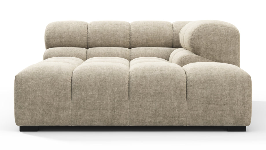 TuftyBeige Gray Chenille