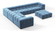 Tufty - Aegean Blue Velvet - Image 3