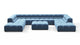Tufty - Aegean Blue Velvet - Image 1