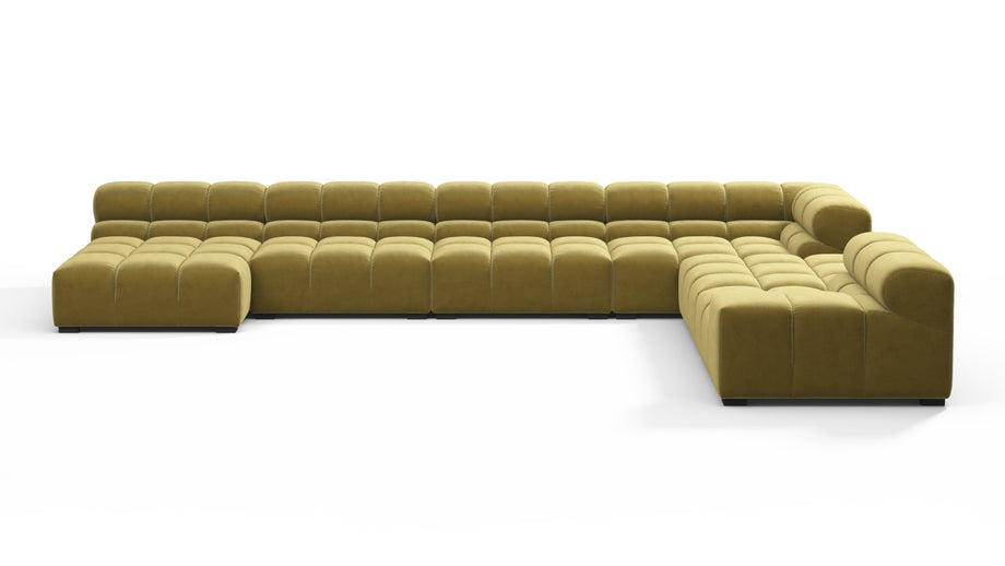 TuftyOlive Gold Velvet