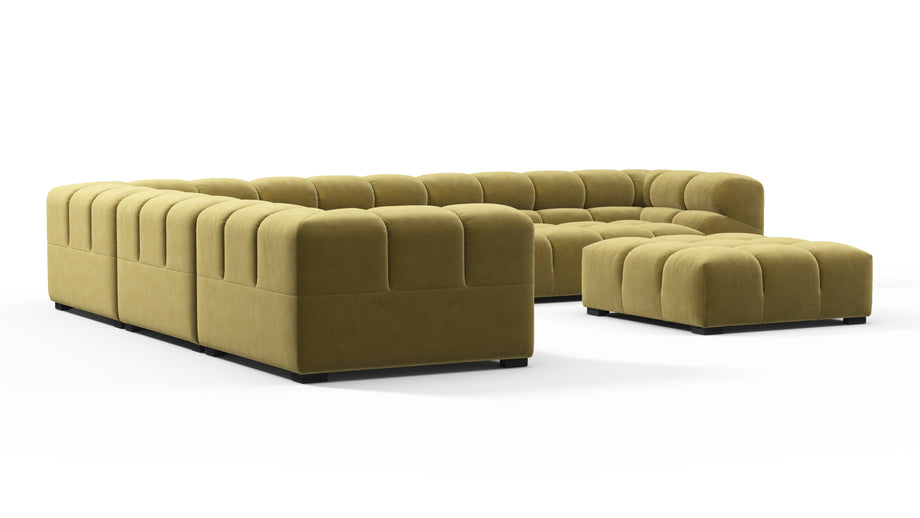 TuftyOlive Gold Velvet