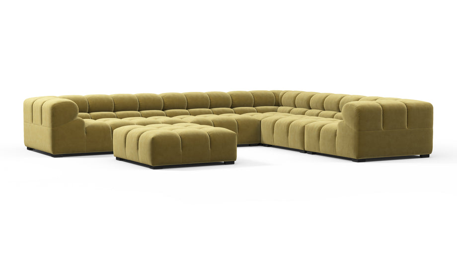 TuftyOlive Gold Velvet