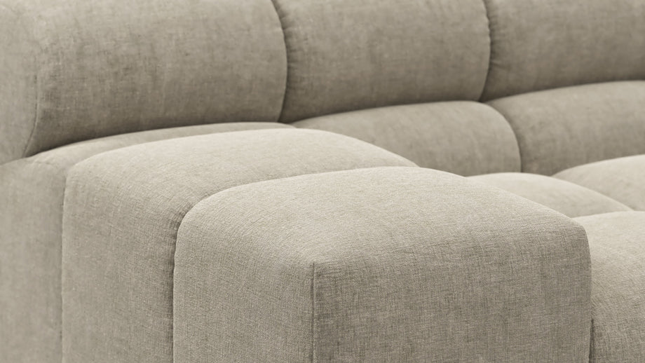TuftyBeige Gray Chenille