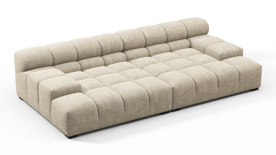 TuftyBeige Gray Chenille