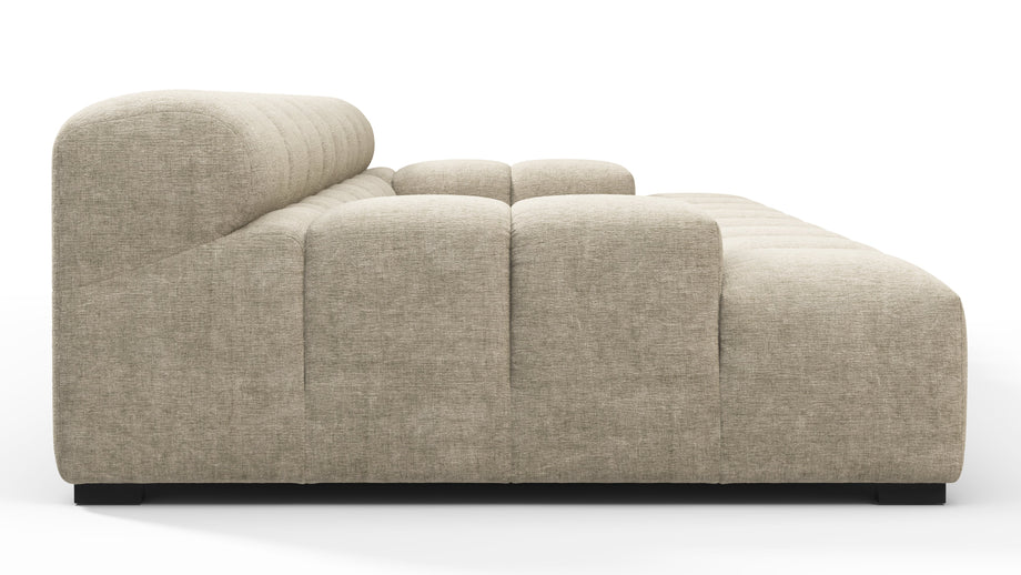 TuftyBeige Gray Chenille