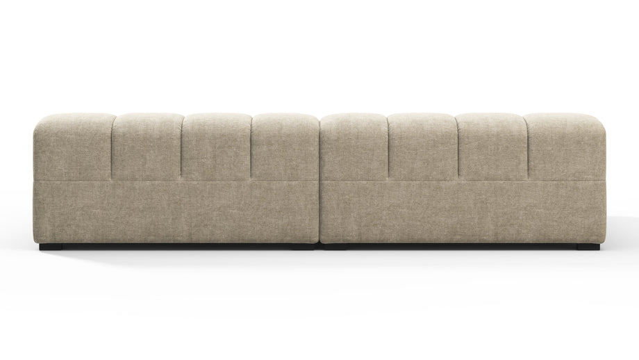 TuftyBeige Gray Chenille