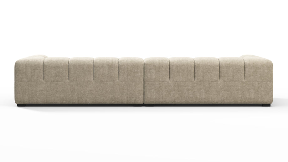 TuftyBeige Gray Chenille