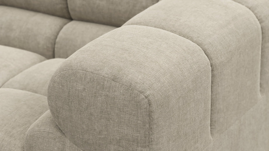 TuftyBeige Gray Chenille
