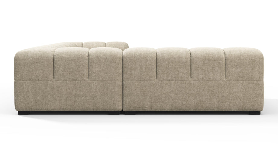TuftyBeige Gray Chenille