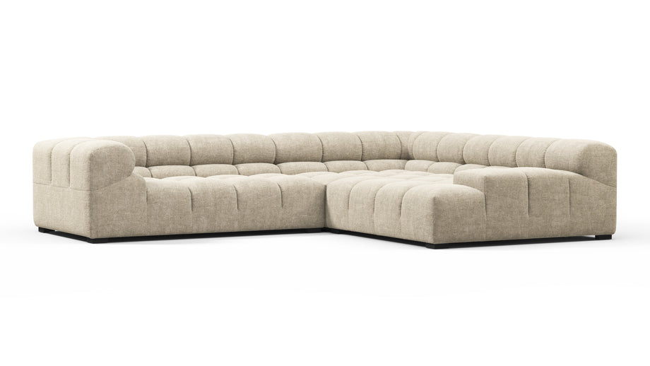 TuftyBeige Gray Chenille