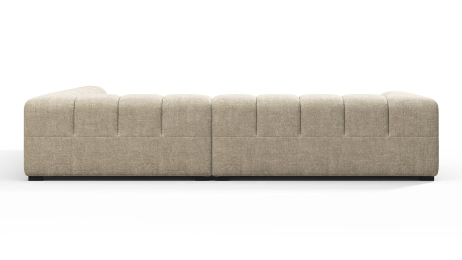 TuftyBeige Gray Chenille