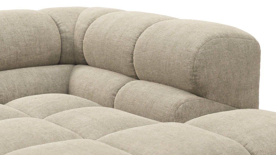 TuftyBeige Gray Chenille