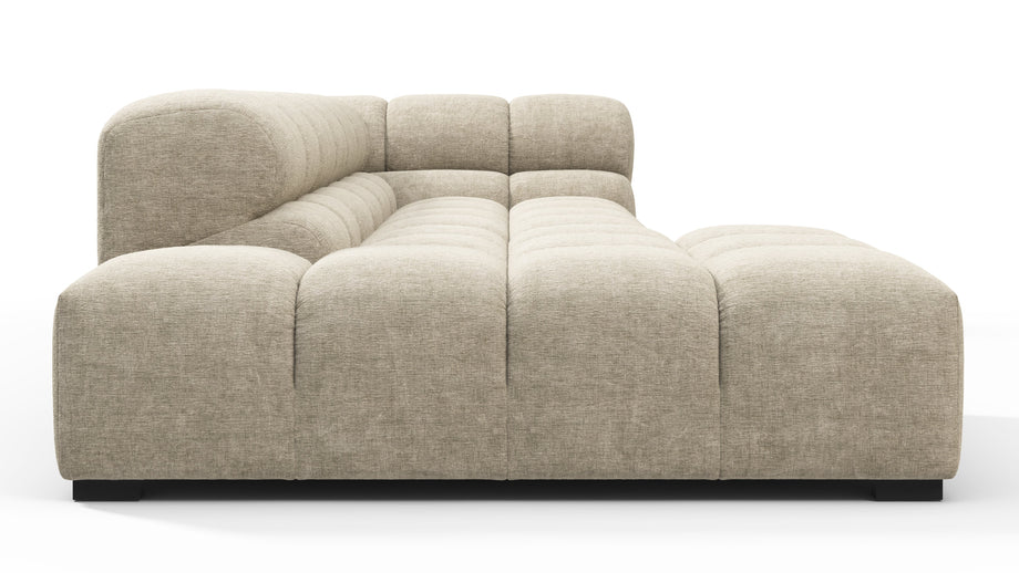 TuftyBeige Gray Chenille