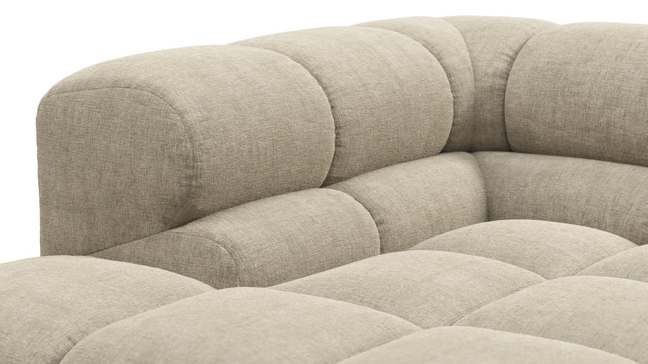 TuftyBeige Gray Chenille