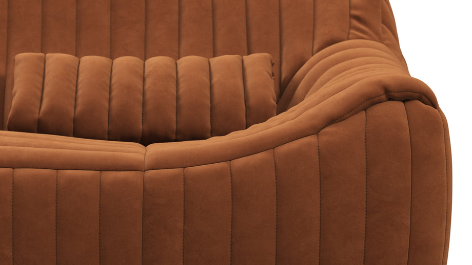 SandraBurnt Orange Vegan Suede