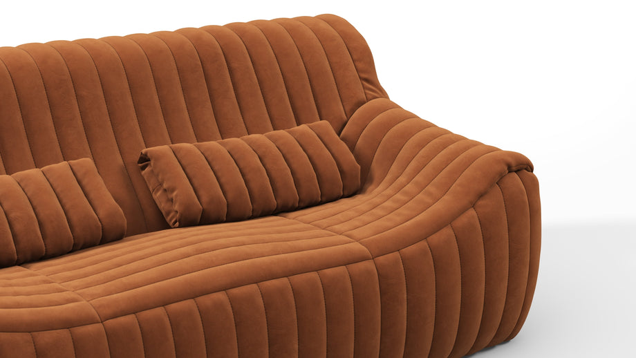 SandraBurnt Orange Vegan Suede