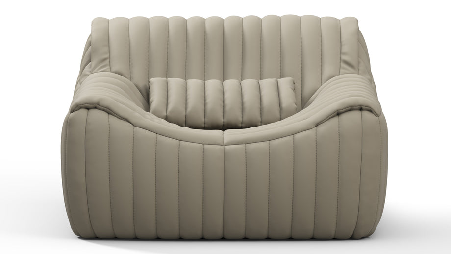 SandraBeige Gray Vegan Leather