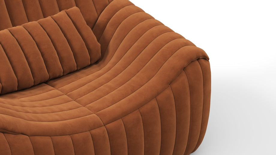 SandraBurnt Orange Vegan Suede