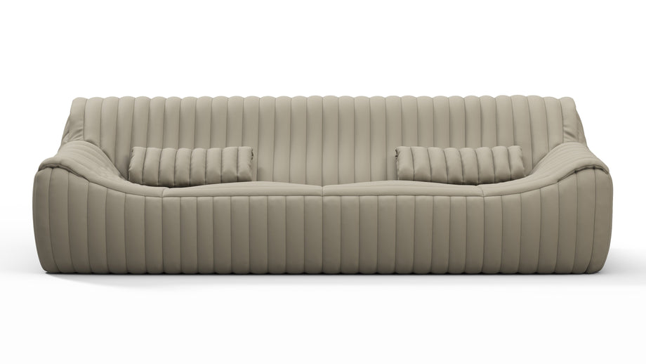 SandraBeige Gray Vegan Leather