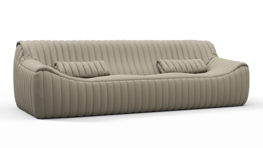 SandraBeige Gray Vegan Leather