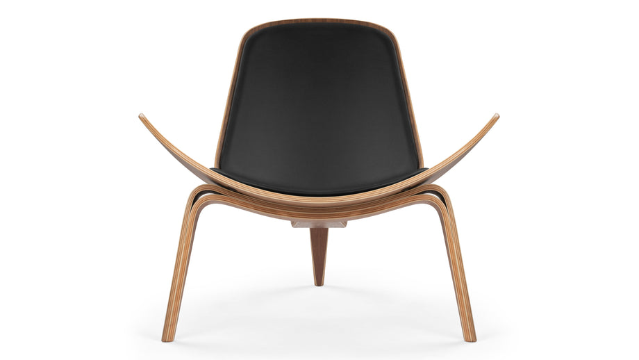 SkalWalnut and Black Vegan Leather