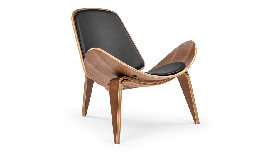 SkalWalnut and Black Vegan Leather