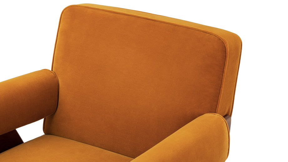 Sillón JeanneretOrange Luxe Velvet