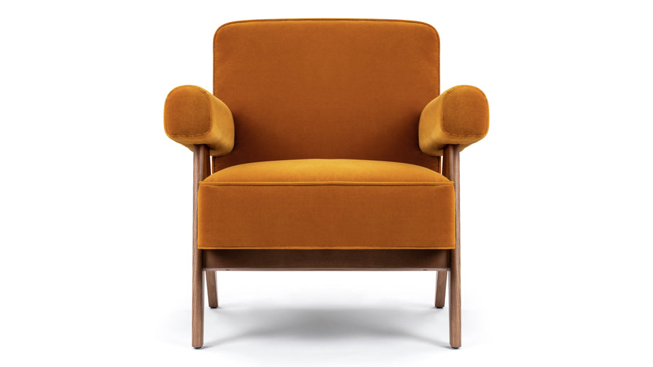 Sillón JeanneretOrange Luxe Velvet