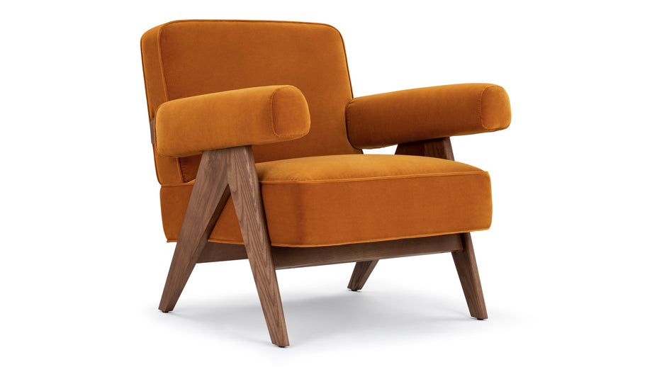 Sillón JeanneretOrange Luxe Velvet