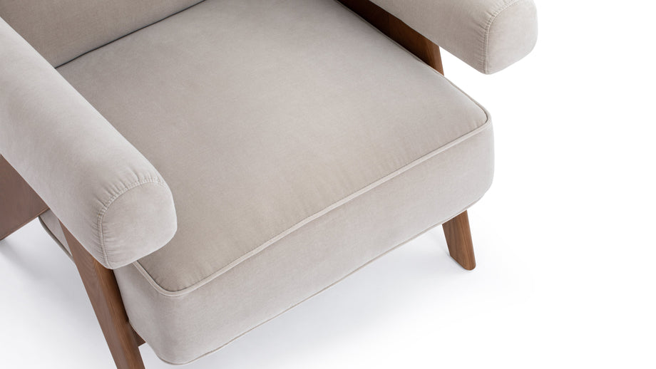 Sillón JeanneretOyster Luxe velvet