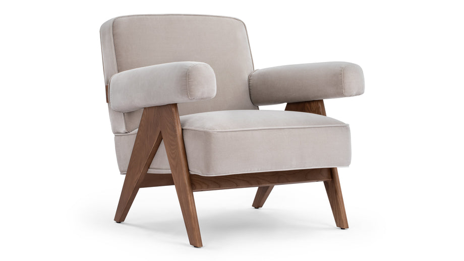 Sillón JeanneretOyster Luxe velvet