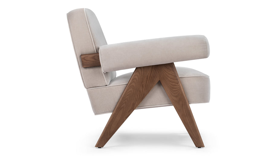 Sillón JeanneretOyster Luxe velvet