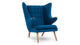 Papa Bear - Indigo Blue Wool - Image 2
