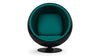 Ball - Deep Sea Green Wool and Black - Image 1