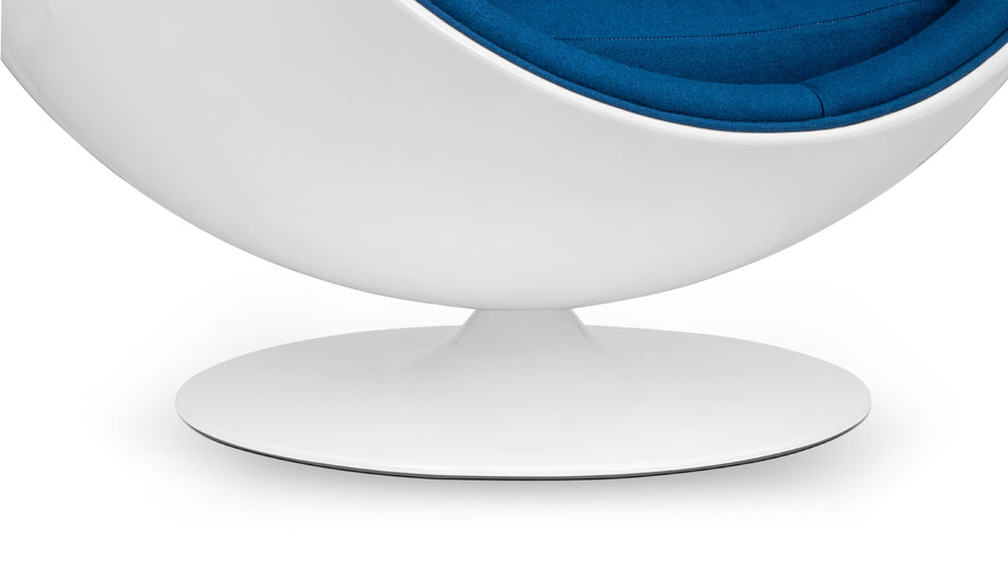 BolaIndigo Blue Wool and White