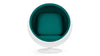 Ball - Deep Sea Green Wool and White - Image 1