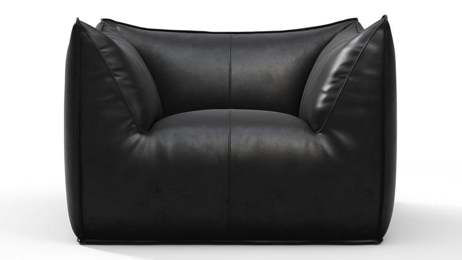 BamboleMidnight Black Premium Leather