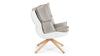 Husk - Husk - Husk Lounge Chair, Wheat Gray Cashmere Wool - Image 3