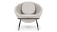 Delphi - Delphi - Delphi Bowl Chair, Wheat Gray Cashmere Wool - Image 1