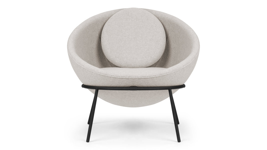 DelphiDelphi - Delphi Bowl Chair, Wheat Gray Cashmere Wool