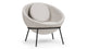 Delphi - Delphi - Delphi Bowl Chair, Wheat Gray Cashmere Wool - Image 2