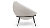 Delphi - Delphi - Delphi Bowl Chair, Wheat Gray Cashmere Wool - Image 3