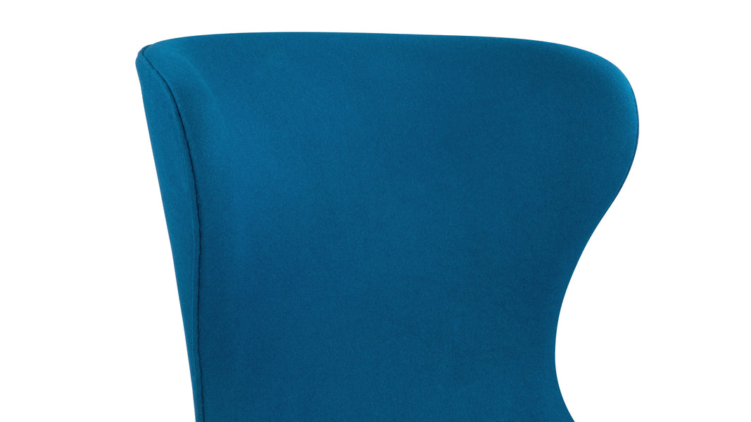 IslayIslay - Islay Wingback Chair, Indigo Blue Wool