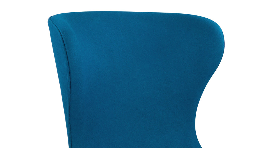 IslayIslay - Islay Wingback Chair, Indigo Blue Wool