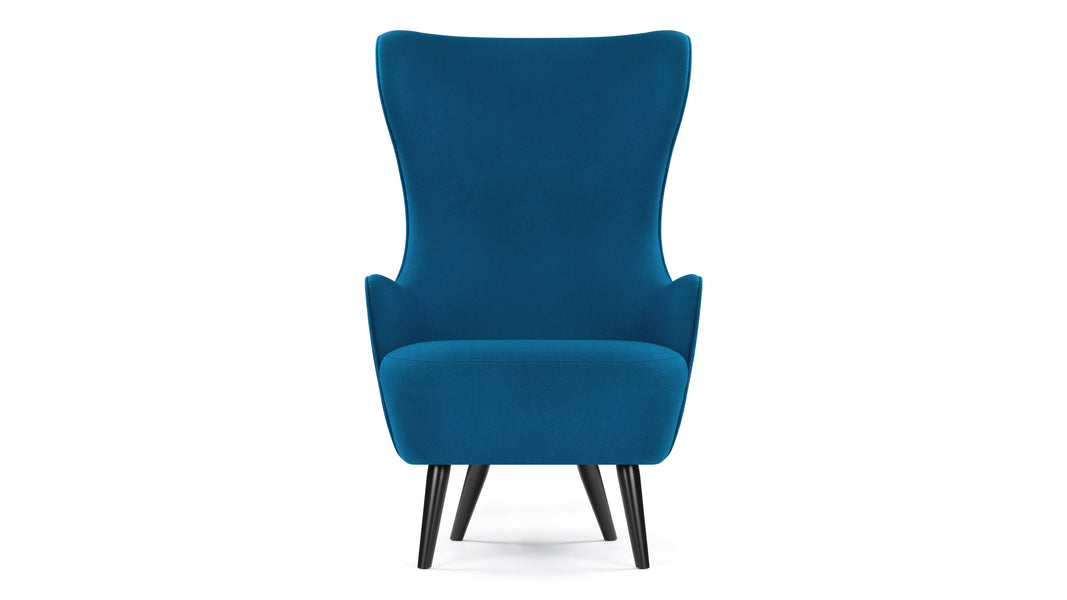 IslayIslay - Islay Wingback Chair, Indigo Blue Wool