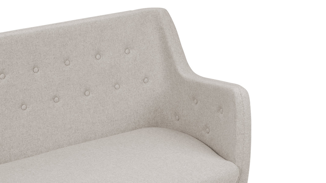 PoetPoet - Poet Sofa, Wheat Gray Cashmere Wool
