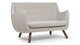 Poet - Poet - Poet Sofa, Wheat Gray Cashmere Wool - Image 2