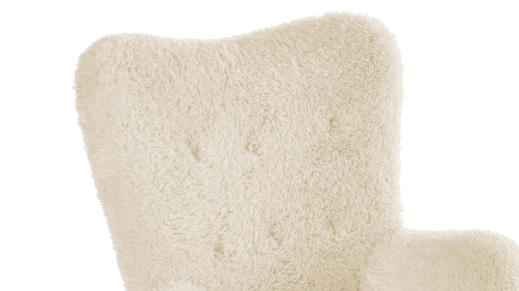 SilhouetteSilhouette - Silhouette Armchair, White Long Hair Sherpa
